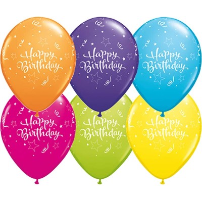 Happy Birthday Shining Star - latex balloons