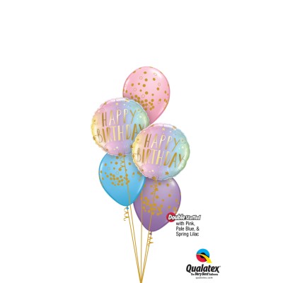Happy Birthday ombre - Folienballon