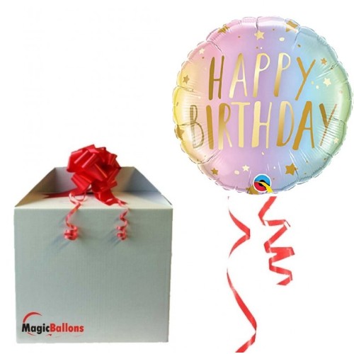 Happy Birthday ombre - folija balon