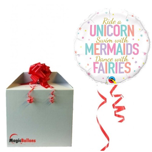 Unicorn/Mermaids/Fairies - foil balloon