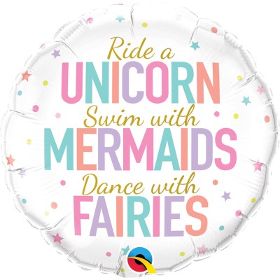 Unicorn/Mermaids/Fairies - folija balon
