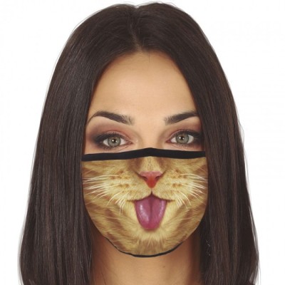 Troslojna pralna maska - Mačka