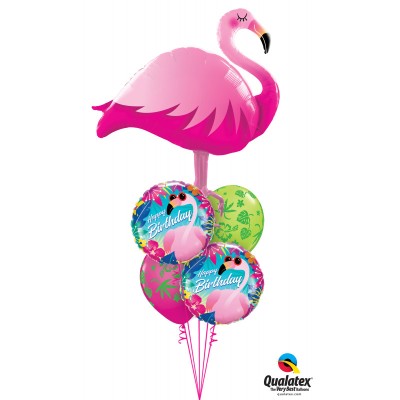 Happy Birthday Flamingo - Folienballon
