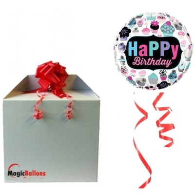 Happy Birthday Cupcakes - Folienballon