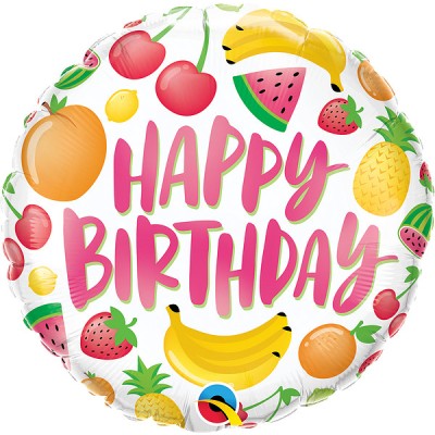 Happy Birthday Fruits - Folienballon