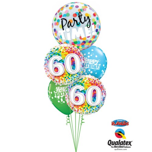 60 Rainbow Confetti - foil balloon