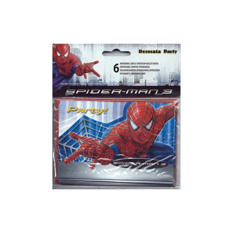 SPIDER-MAN - CARTE D'INVITATION