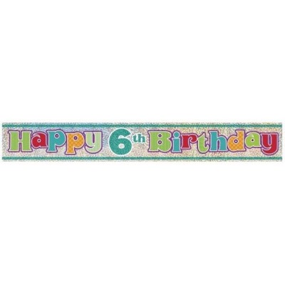 Happy 6th Birthday Banner-natpis