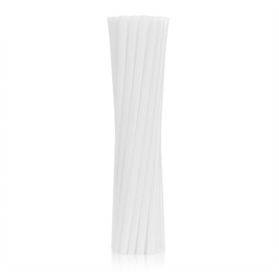 ECO Drinking Straws, white 250 pcs