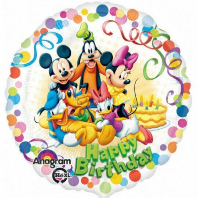 Mickey&Friends Happy Birthday - folija balon