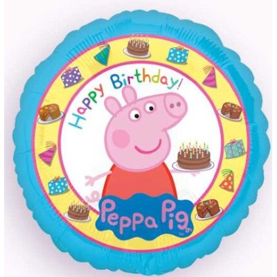 Pujsa Pepa "Happy Birthday" - folija balon