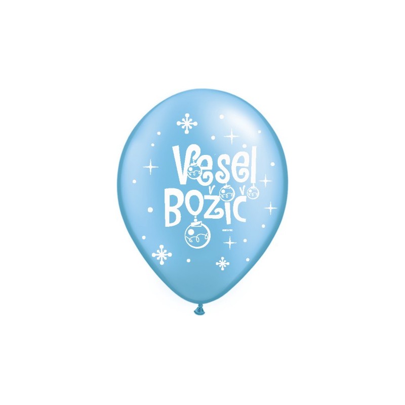 Ballon Vesel Božič - P. Azure