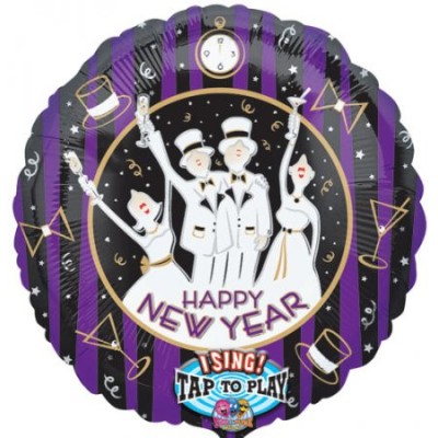 Happy New Year - singing foil balloon