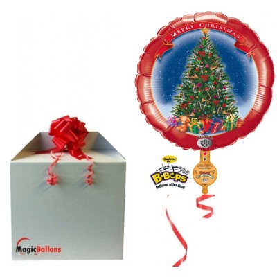 Weihnachtsbaum mit Recorder - Folienballon