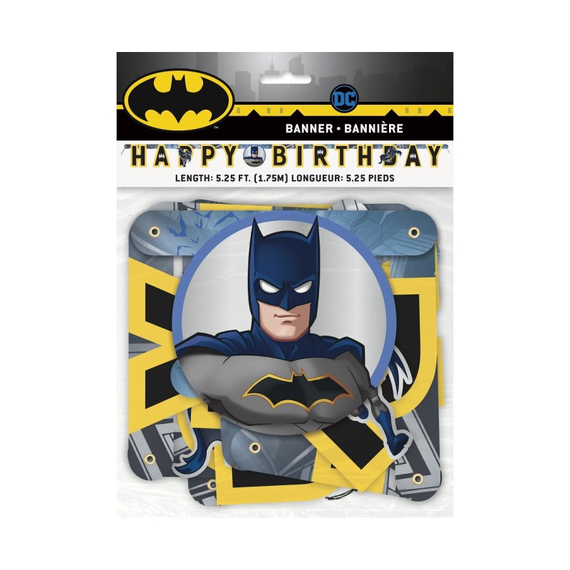 MagicBalloons-Party Shop-Party- Batman Banner Happy Birthday