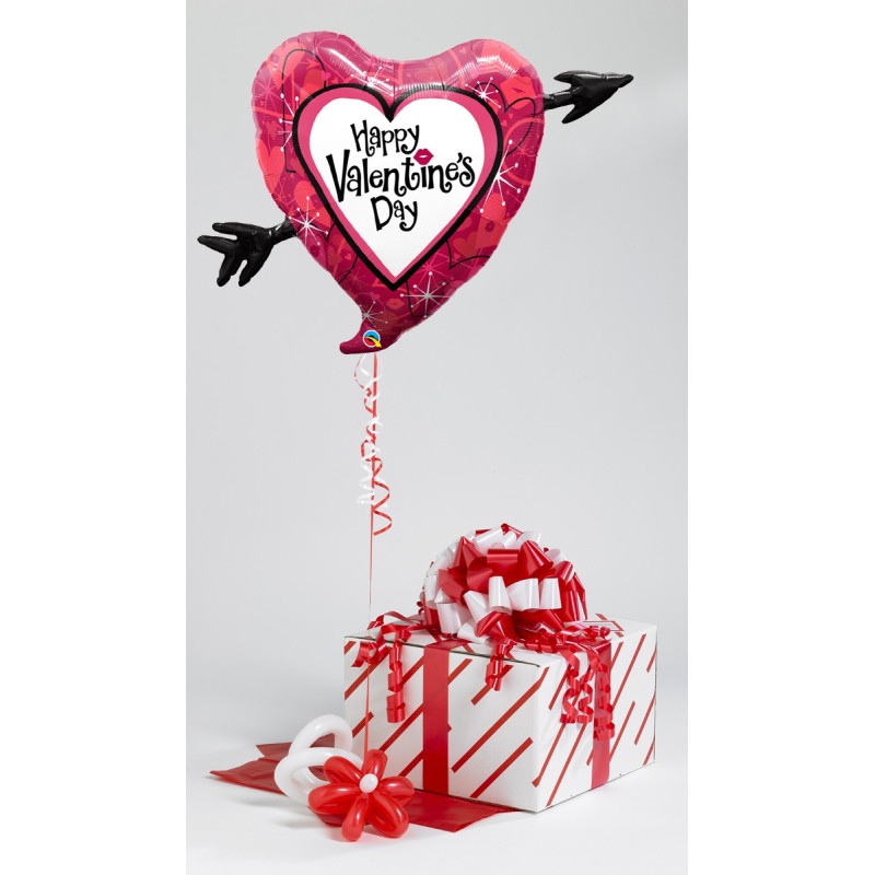 Valentine's Heart Of Roses-helium befullt