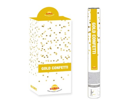 Strijelac konfeta - 40 cm zlatni papirići