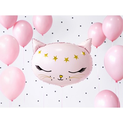 Roza mačka - folija balon v paketu
