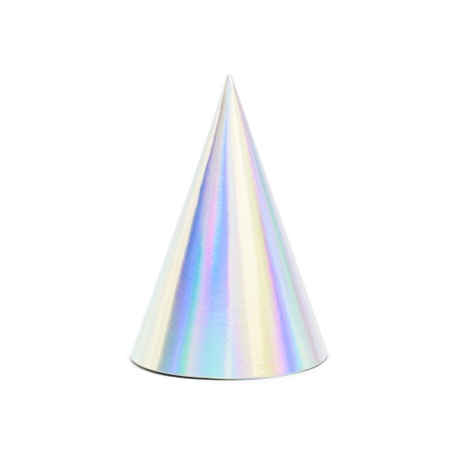 Iridescent party hats