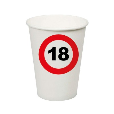 Traffic sign 18 cups