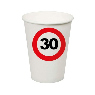 Verkehrszeichen 30 Becher