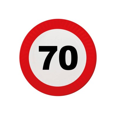 Traffic sign 70 plates 23 cm