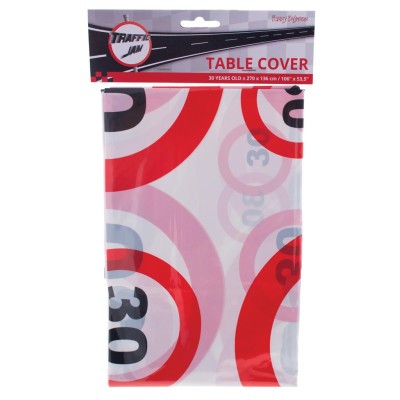 Plastic tablecover - Traffic sign 30