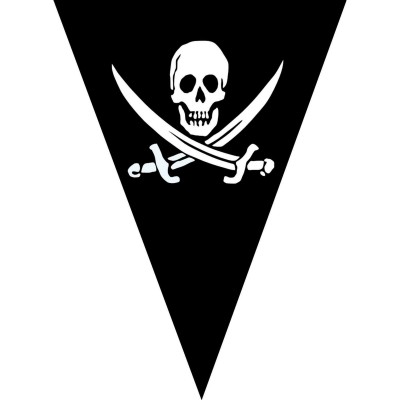 Pirates flag in Garland