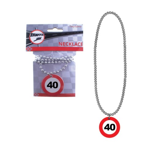 Traffic sign necklace 40