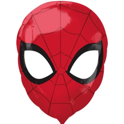 Spiderman face - Folienballon in Paket