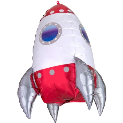 die Rakete - Folienballon in Paket