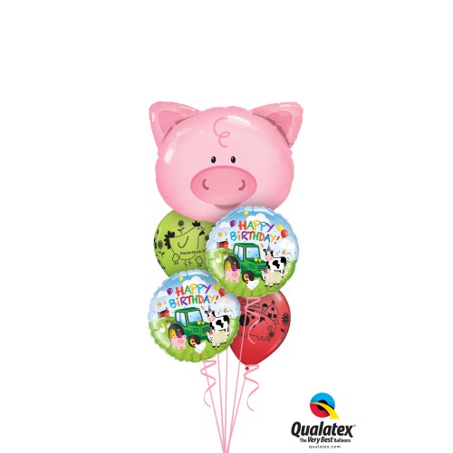 Playful Pig - foil balloon