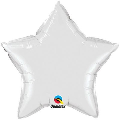 Weiß Stern - Folienballon