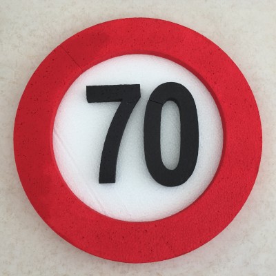Prometni znak dekoracija 70