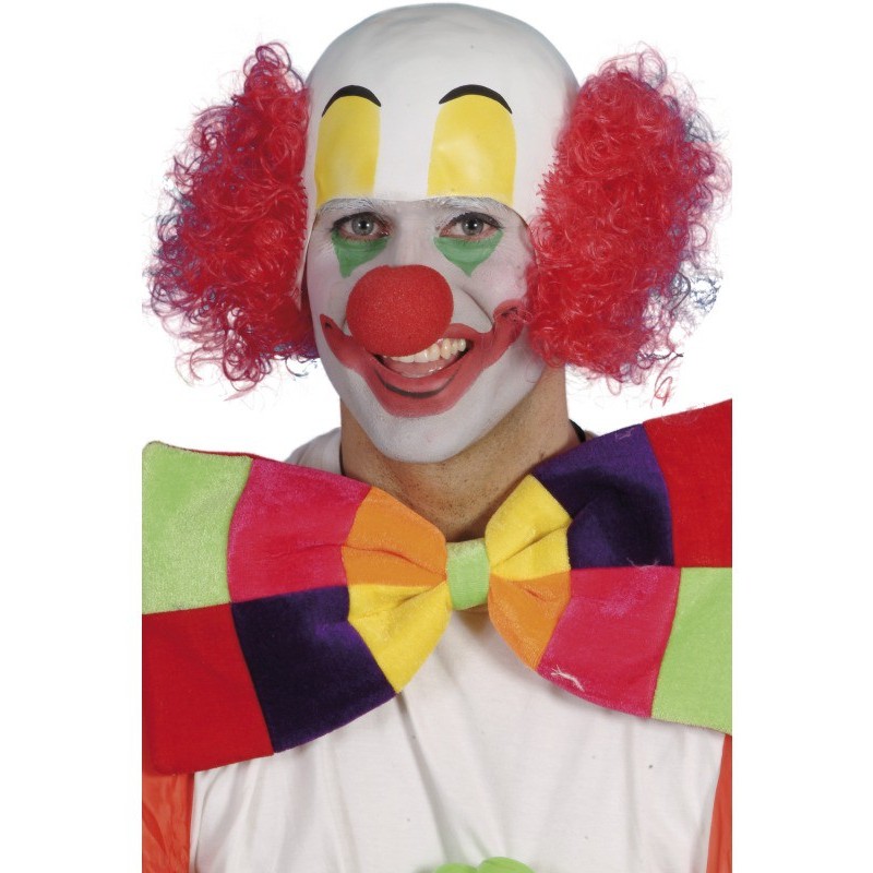 Clown hat with red hair