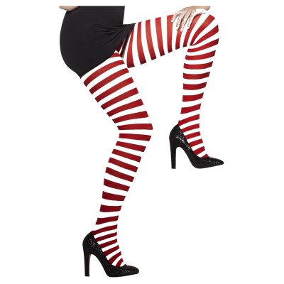 Adult Tights - red & white