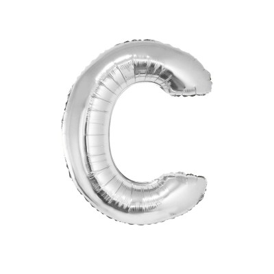 Letter C  - silver
