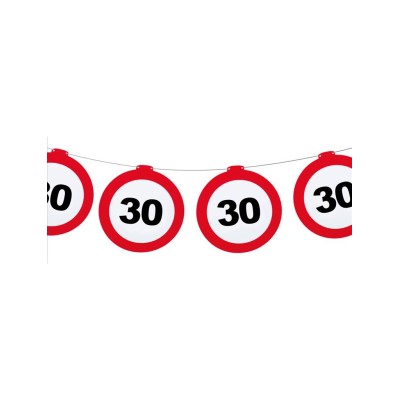 Verkehrszeichen 30 - Girland