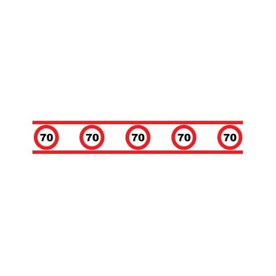 Traffic sign 70 - tape