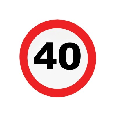 Prometni znak 40 - stenska dekoracija