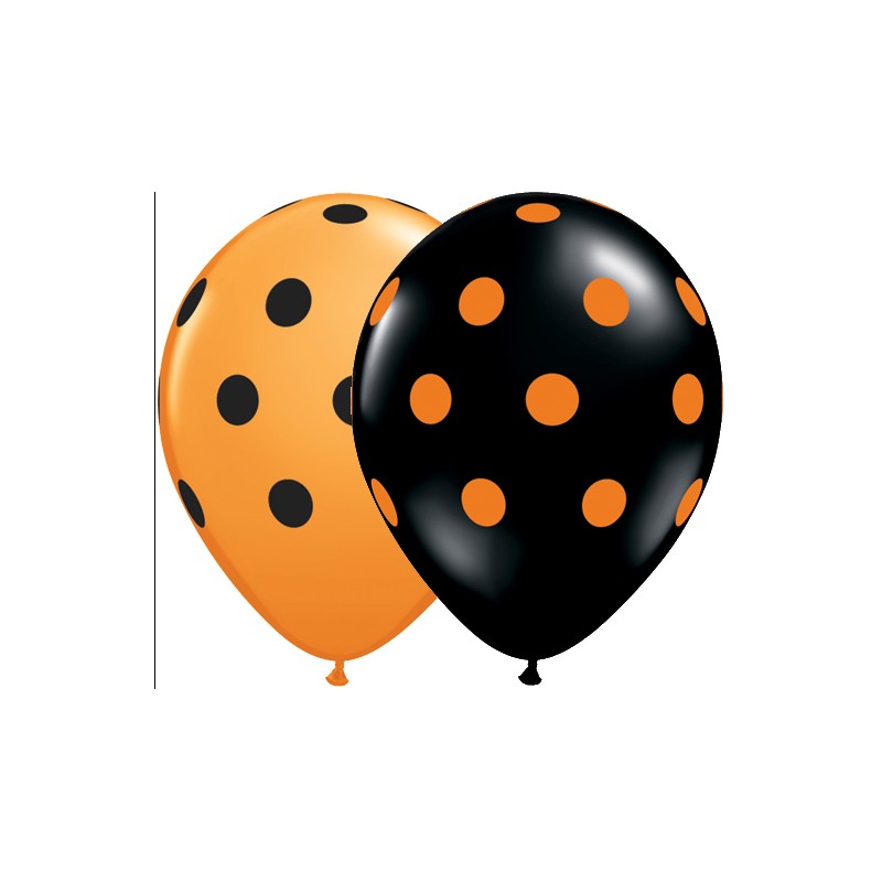 Balon tiskan big polka dots
