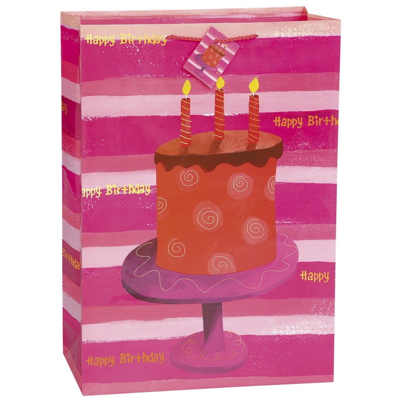 Birthday girl  gift bag pink