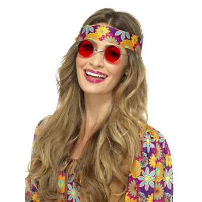 Hippy očala - rdeča
