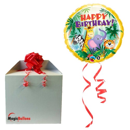Birthday Jungle Friends - foil balloon