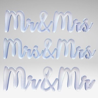 "Mr&Mrs" napis Nikoloon okvir