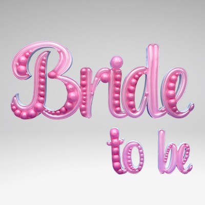 "Bride to be" napis Nikoloon okvir