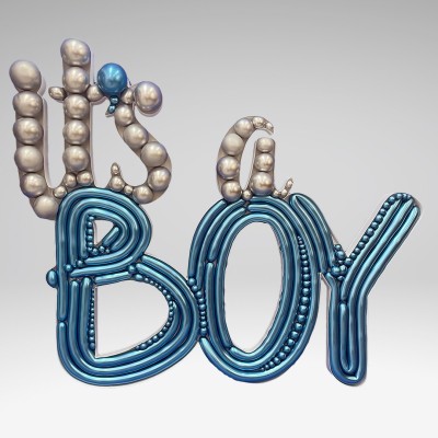 "It's a Boy" napis Nikoloon okvir
