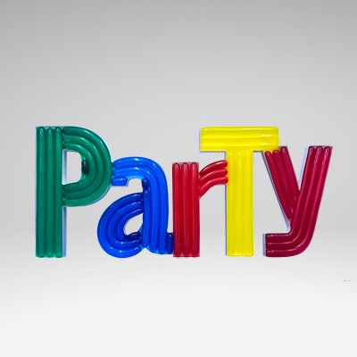 "Party" napis Nikoloon okvir