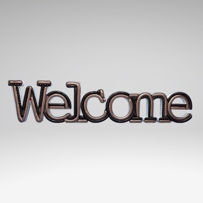 "Welcome" napis Nikoloon okvir