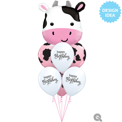 Cute cow - foil balloon